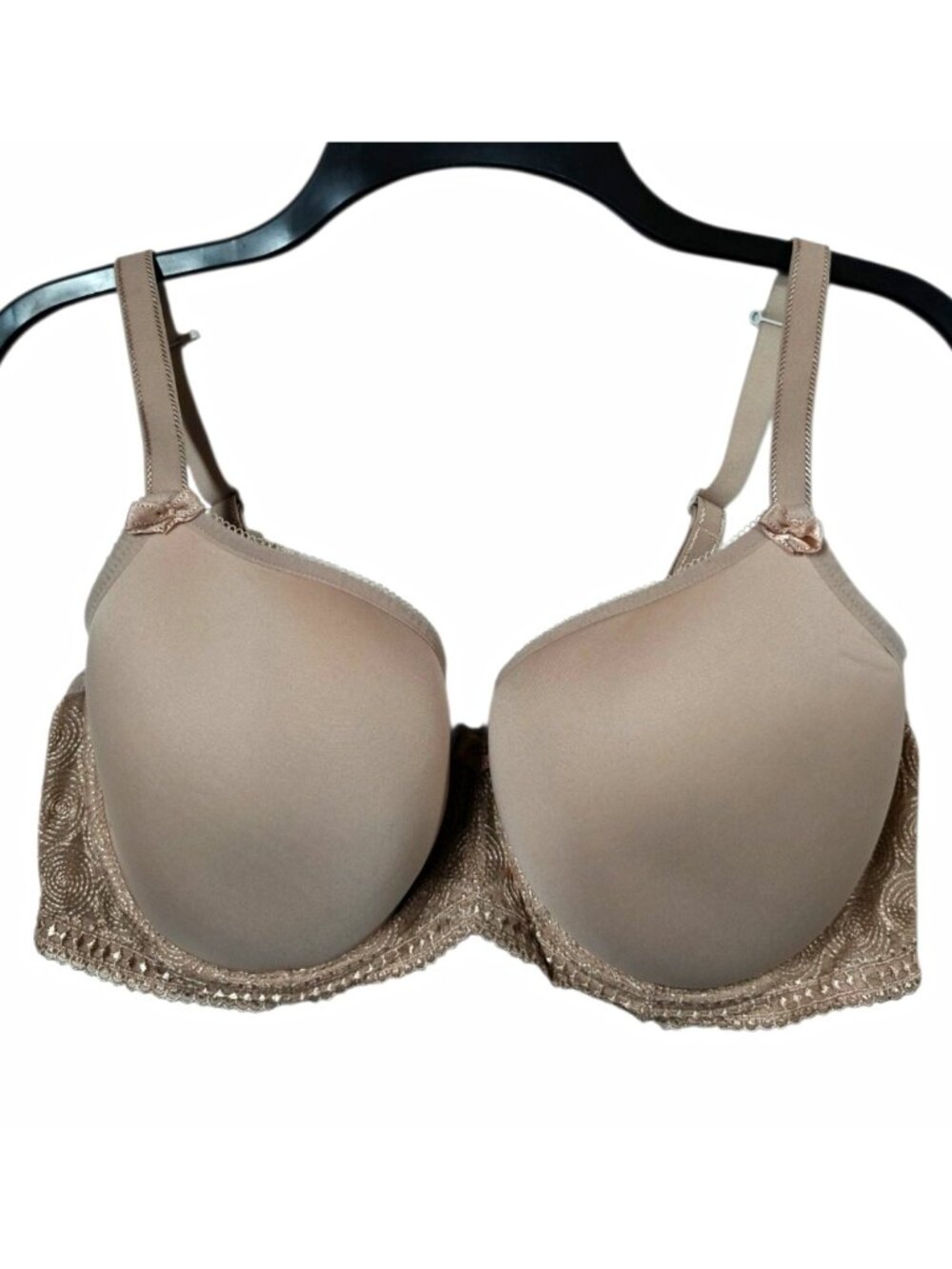 Panache Cari Womens 34E 34DD Taupe Molded Spacer Underwire Bra Racerback 7961